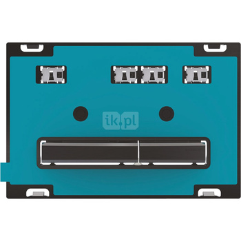 Przycisk uruchamiający Geberit Sigma50, przedni, uniwersalny, przyciski: czarny chrom