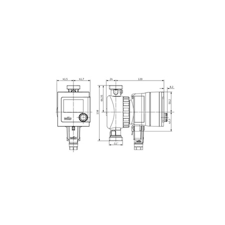 Pompa obiegowa WILO Star-Z NOVA T, 3000 obr/min 1x230 V 50 Hz, PN 10/10bar