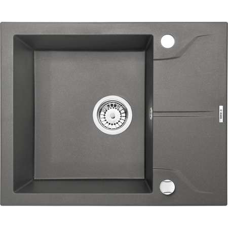 Deante Andante Flush Zlewozmywak 1-komorowy z ociekaczem - antracyt