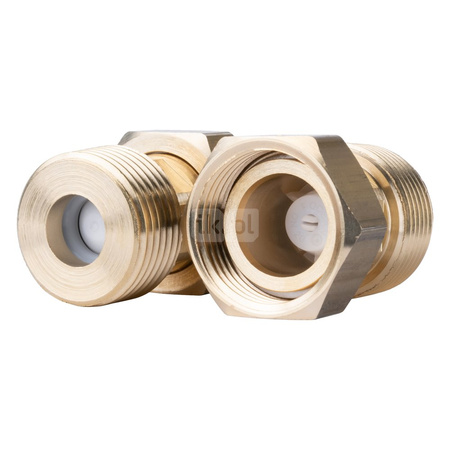 Zawór regulacyjny termostatyczny do wody ciepłej AFRISO ATM 563 ze śrubunkami mosiądz GZ 1'', DN 20, zakres temp. 35-60'C, Kvs 2.5 m3/h, maksymalna temperatura 90'C, maksymane ciśnienie 10 bar