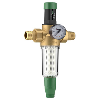 Filtr do wody HERZ z reduktorem ciśnienia mosiądz GZ DN 25 max. 16 bar