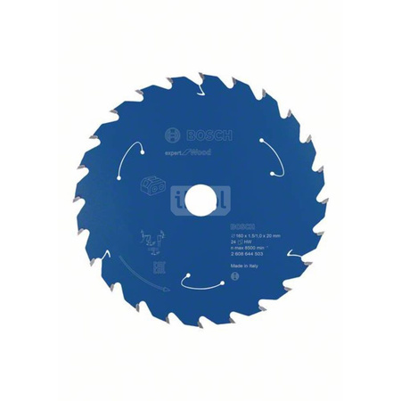 Ostrze do piły tarczowej bezprzewodowej Expert for Wood 160 x 1,5 / 1 x 20 T24