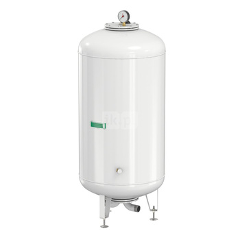 Naczynie wzbiorcze stojące FLAMCO MEIBES Airfix D-E, pojemność 100 l 6-, 10 bar / 120'C fi1 1/2'', kolor biały, do instalacji  C.W.U.