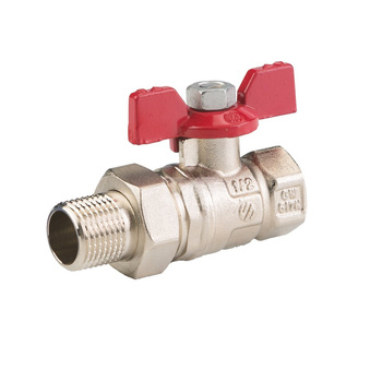 Zawór kulowy ARCO SENA VA30 1 1/4'' x 1 1/2'' GW x GZ prosty z półśrubunkiem, uchwyt: motylek