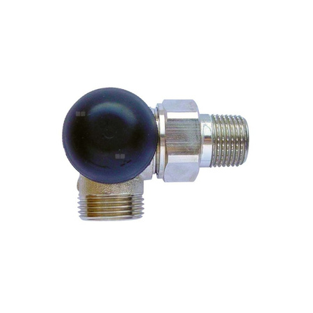 Zawór grzejnikowy termostatyczny HERZ TS-90-H 3-osiowy, połączenie 1/2'' (niklowanie)