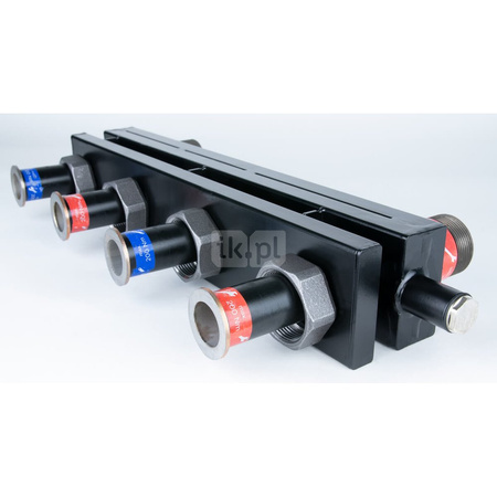 Rozdzielacz do instalacji c.o. AFRISO KSV 125-2 HW GZ 1 1/2'', 2-obieg. Nakrętka 1 1/2'', max. 70 kW