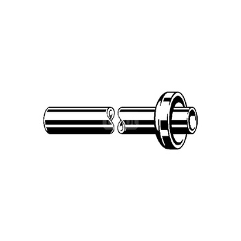 Rura odpływowa mosiądz chrom., nie występuje: zawinięcie obrzeża, nr wzoru 3227.4 d: 37 L: 500