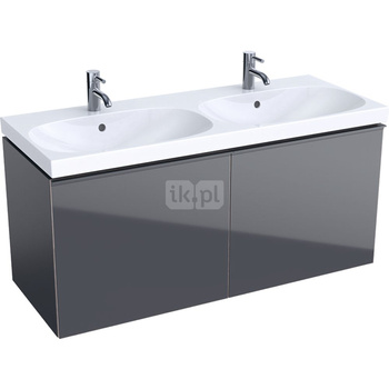 Szafka pod umywalkę GEBERIT Acanto, 2 szuflady, kolor lava szer.120mm