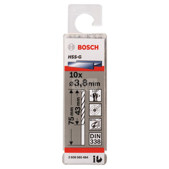 WIERTŁO STAND. HSS-G 135 '3,8/43MM