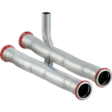 Trójnik GEBERIT Mapress C-Stahl R-HE stal 15 mm (mufa zaciskowa x lz x mufa zaciskowa)