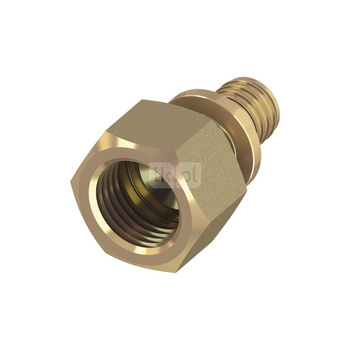 Mufa przejściowa TECE flex, brąz, 25 mm x 1'' (GZ x GW)