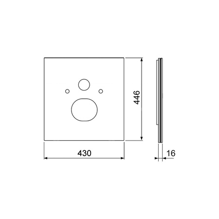 Dolna obudowa szklana do WC z bidetem Duravit, szkło białe TECE lux