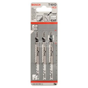 Brzeszczot do wyrzynarek T 101 D 3 szt. NS