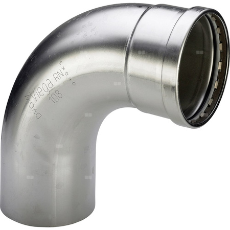 Łuk 90' VIEGA 23161LF, stal nierdzewna / stal nierdzewna, 108 mm (mz x kw)
