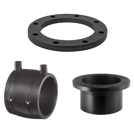 Adapter kołnierzowy tworzywo sztuczne dł.240mm szer.250mm PE-HD 110X6,6 DN 100 WILO