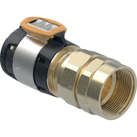 Złącze GEBERIT FlowFit, brąz krzemowy bezołowiowy, 2'' x 63 mm (GW x łącznik zaprasowywany)