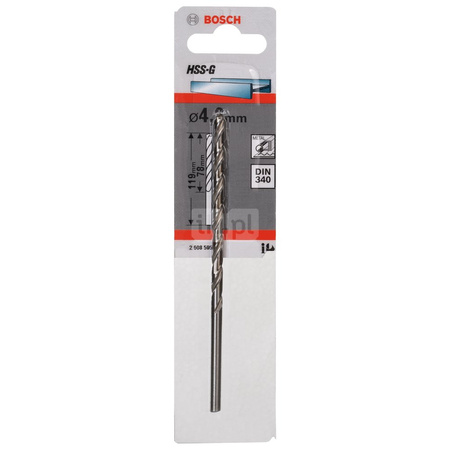 WIERTŁO D/MET HSS-G 4,2/78MM 1PC