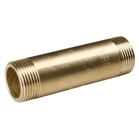Króciec gwintowany FERRO, mosiądz, 1'' (GZ), 107 mm