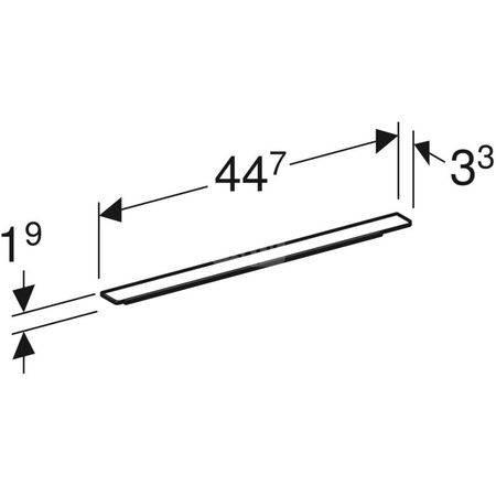 Uchwyt iCon: Chrom błyszczący, 44.7cm