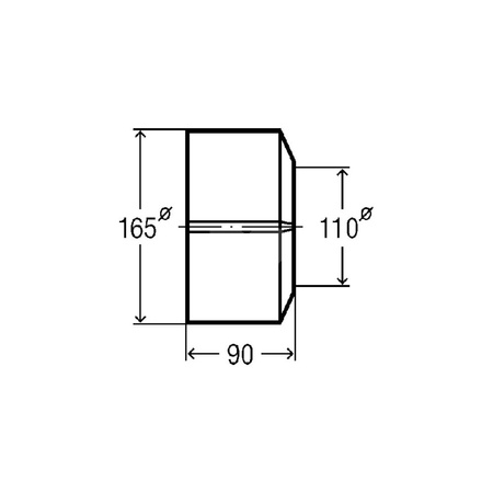 Rozeta VIEGA 3821 do rury 100 mm, tworzywo sztuczne, kolor: zielony mech