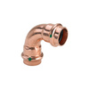 Łuk Profipress 90' VIEGA 2416 Jednoczęściowy, Cu (Stan surowy) / Cu, 22 mm (mz x mz), 49 mm z uszczelką