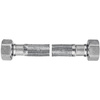 Wąż przyłączeniowy elastyczny FERRO z oplotem (stal), gw x gw, 1/2'' x 1/2'', długość 80 mm, z uszczelką