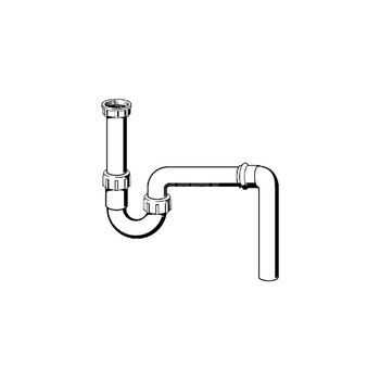 Syfon rurowy przeznaczenie: zlewozmywak, tworzywo sztuczne, nr wzoru 7985.60 G: 1½ DN: 50