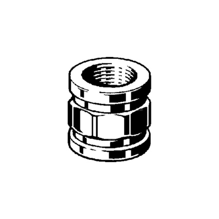Mufa VIEGA 3270 Jednoczęściowy, brąz (Stan surowy), 1/4'' (gw x gw), 18 mm