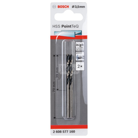 WIERT. HSS POINTTEQ 3.5MM 2PC