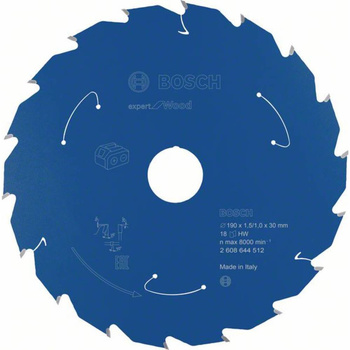 Ostrze do piły tarczowej bezprzewodowej Expert for Wood 190 x 1,5 / 1 x 30 T18