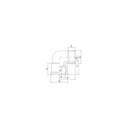 Kolano UNIPAK, 3/4'' (nypel)