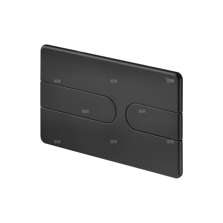 Przycisk uruchamiający do WC Prevista Visign for Style 23 nr wzoru 8613.1 płytka maskująca: tworzywo sztuczne czarny matowy klawisz: tworzywo sztuczne czarny matowy