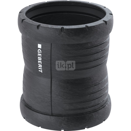 Mufa GEBERIT Silent-Pro, PP mx / PP mx (czarny), 125 mm (mufa wciskowa x mufa wciskowa)