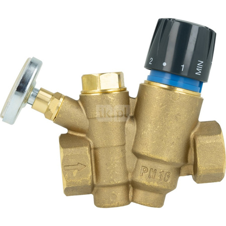 Zawór równoważący z funkcją przegrzewu do cyrkulacji c.w.u. AFRISO ATB 200 mosiądz DN15