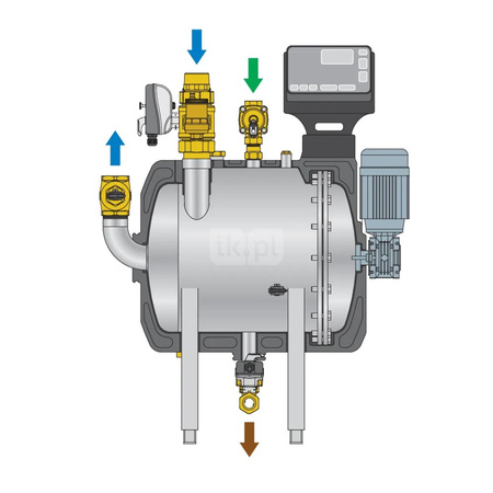 Separator CALEFFI DIRTMAGCLEAN® -, 10 bar / 85'C, z wkładem magnesowym