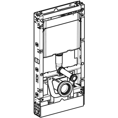 Moduł sanitarny do WC wiszącego GEBERIT Monolith, 1010 mm x 480 mm x 106 mm, regulacja wysokości, front: indywidualizowany, bok: indywidualizowany
