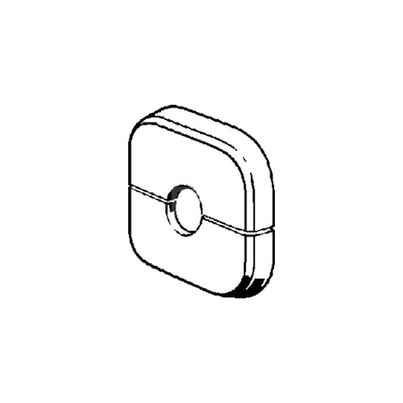 Rozeta VIEGA 1079.5 do rury 15 - 15 mm, wysokość: 10 mm, tworzywo sztuczne, kolor: biały (9010)