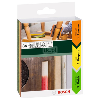 Talerze szlifierskie, do konturów, opakowanie 3 szt. 120 x 98 x 13 mm, M, F, SF