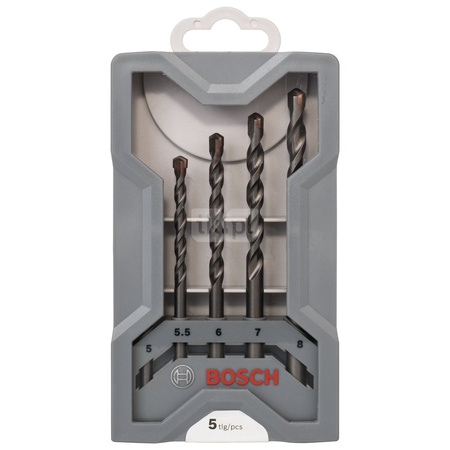 WIERTŁO CYL-3, SET 5SZT 5-8MM