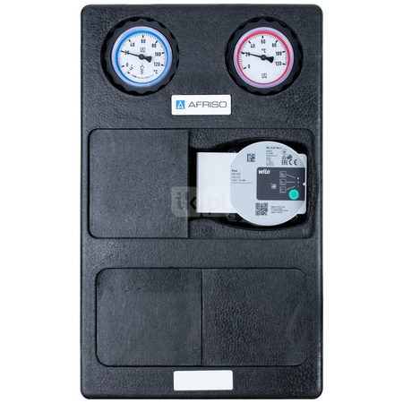 Grupa pompowa AFRISO PrimoTherm K 180-2 DN25 WP 3-WM GZ x GW 1 1/2'' x 1'', z zaworem mieszającym, z izolacją, z pompą obiegową