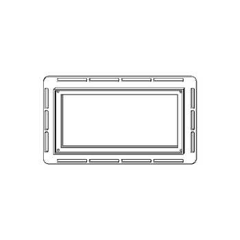 Ramka do zabudowy Visign for More przeznaczenie: zlicowanego montażu przycisku do WC, tworzywo sztuczne, nr wzoru 8350.23 wykonanie: chromowane