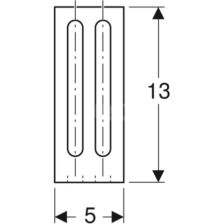 Kątownik montażowy Geberit GIS 13 x 13 cm