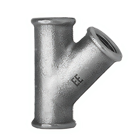 Trójnik ODLEWNIA ZAWIERCIE 30/165 45' żeliwo (ocynk) 1'' (gw gazowy walcowy x gw gazowy walcowy x gw gazowy walcowy)