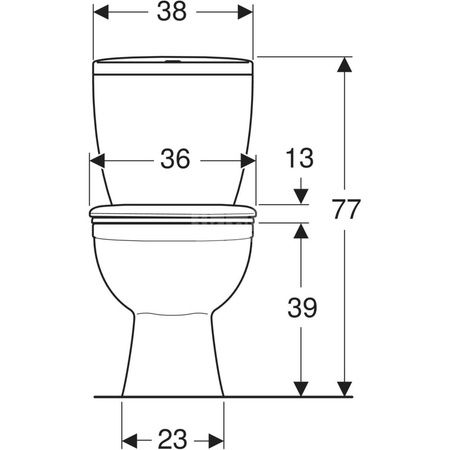 IDOL Zestaw: miska ustępowa kompaktowa odpływ poziomy, spłuczka z armaturą 3/6l, deska 10131