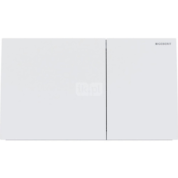 Przycisk uruchamiający Geberit Sigma70, przedni, stal nierdzewna biały mat