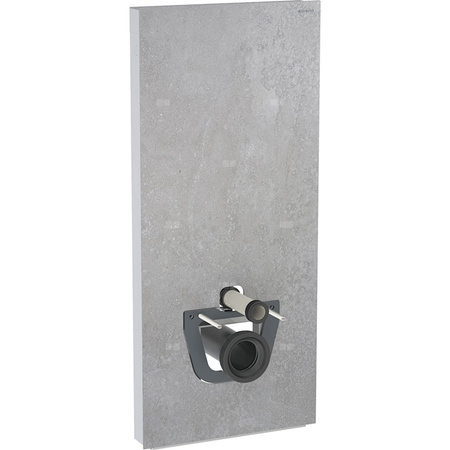 Moduł sanitarny do WC wiszącego GEBERIT Monolith Plus, 1140 mm x 505 mm x 106 mm, front: imitacja betonu, bok: aluminium