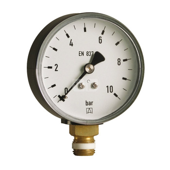 Manometr z rurką Bourdona AFRISO RF standardowy -1/0 bar radialne G1/8B fi 40 mm, kl. 1.6%