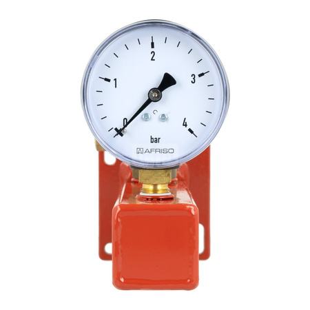 Zespół przyłączeniowy AFRISO BSS 3/4'' GW x GW, max. 3 bar + wskaźnik ciśnienia