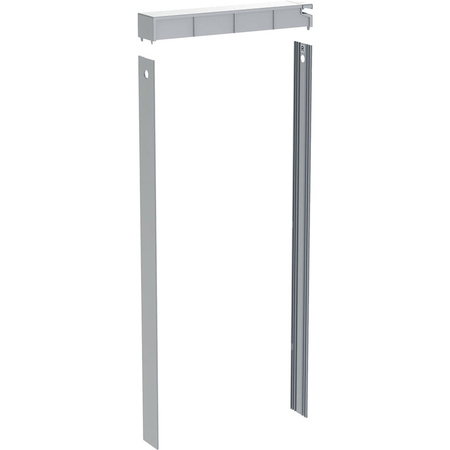 Zestaw pokrywy i okładzin bocznych do modułu sanitarnego Geberit Monolith do WC wiszącego, H114, indywidualizowany, aluminium sz