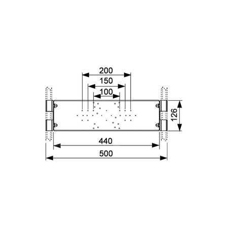 Trawers montażowy do armatury natynkowej i podtynkowej TECE profil